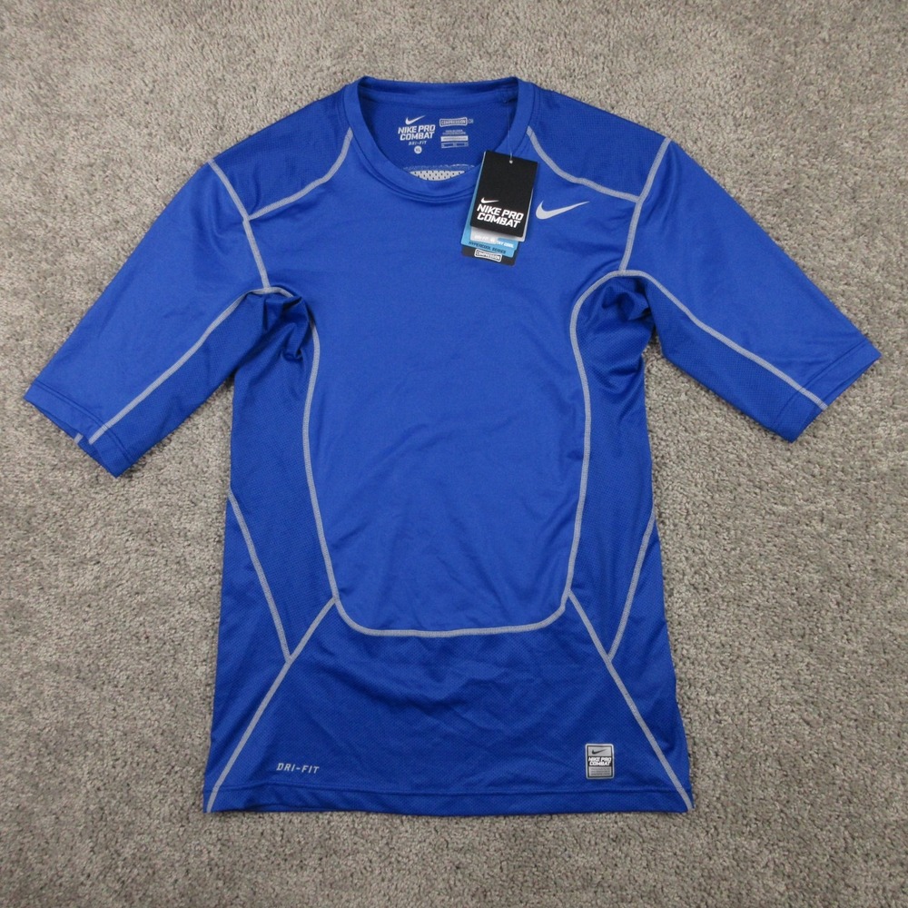 Nike Shirt Mens XL Blue Pro Combat Drifit Compression Undershirt Athletic NEW